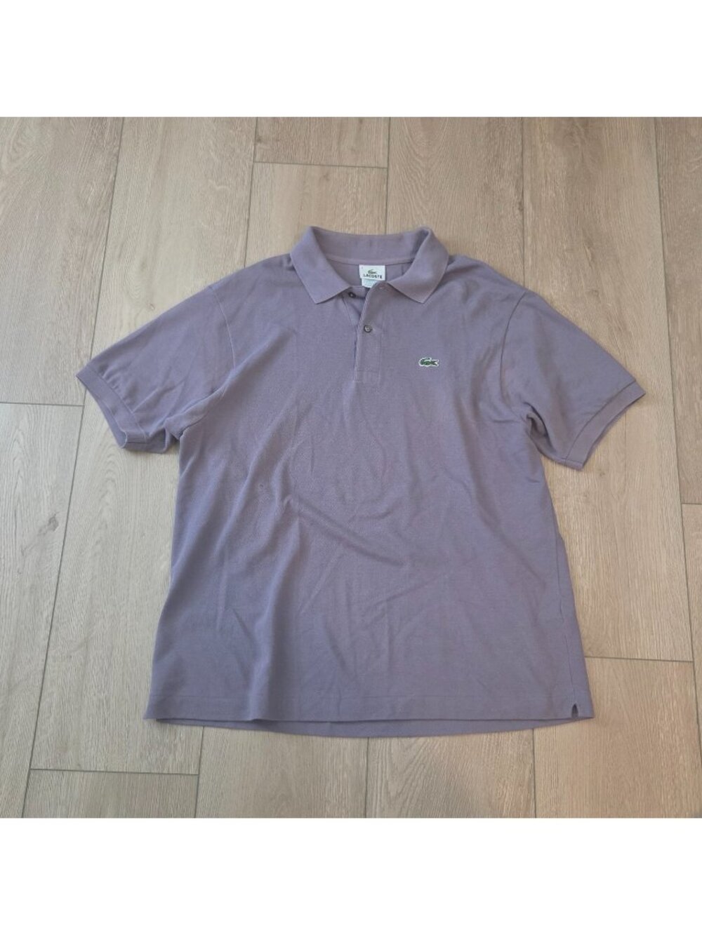 Lacoste Purple Cotton Short Sleeve Polo Shirt Crocodile Logo Mens XL 6